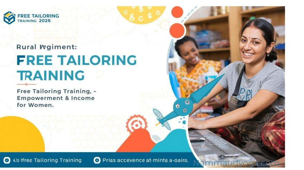 "ಗ್ರಾಮೀಣ ಮಹಿಳೆಯರಿಗೆ ಉಚಿತ ಹೊಲಿಗೆ ತರಬೇತಿ 2026 – ಮನೆಯಲ್ಲೇ ಕೌಶಲ್ಯ ಕಲಿಸಿ ಸ್ವಾಯತ್ತ ಆದಾಯ ಪಡೆಯುವ ಅವಕಾಶ"